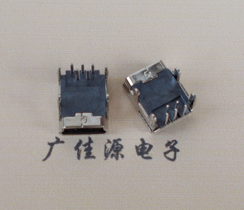 遂宁Mini usb 5p接口,迷你B型母座,四脚DIP插板,连接器