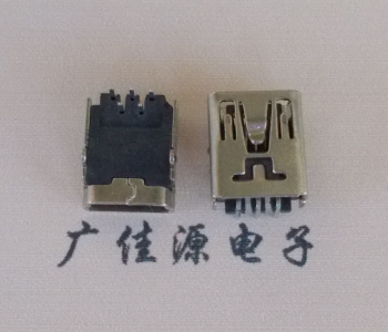 遂宁MINI USB前两脚插座 90度卧式 端子DIP针脚定义