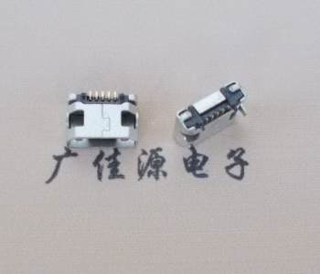 遂宁迈克小型 USB连接器 平口5p插座 有柱带焊盘