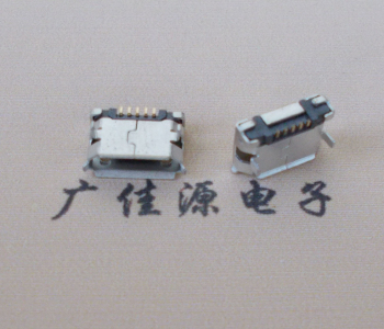遂宁Micro USB卷口 B型(无柱）插板脚间距6.4普通端子