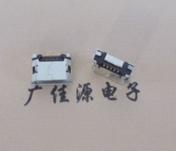 遂宁MICRO USB接口 90度卧式母座 插板有柱直边
