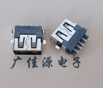 遂宁 USB母座 贴片沉板3.5/4.9 直口/卷口铜壳/铁壳