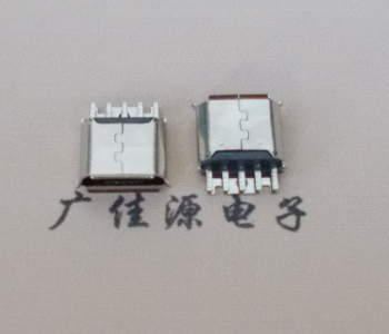 遂宁Micro USB母座 防水接口焊线夹板式悬空翻边