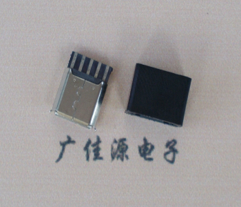 遂宁麦克-迈克 接口USB5p焊线母座 带胶外套 连接器