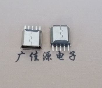遂宁Micro USB接口 母座B型5p引脚焊线无后背