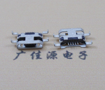 遂宁MICRO USB 5PIN接口 沉板1.6MM 四脚插板无导位