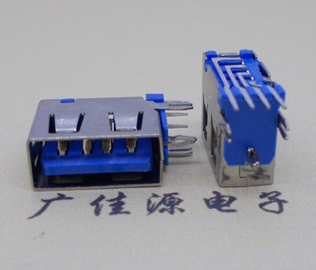 遂宁USB 测插2.0母座 短体10.0MM 接口 蓝色胶芯