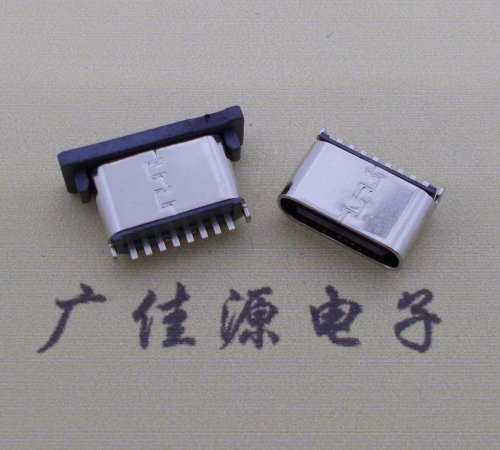 遂宁连接器TYPE-C8P母座直立式插座H=5.0mm