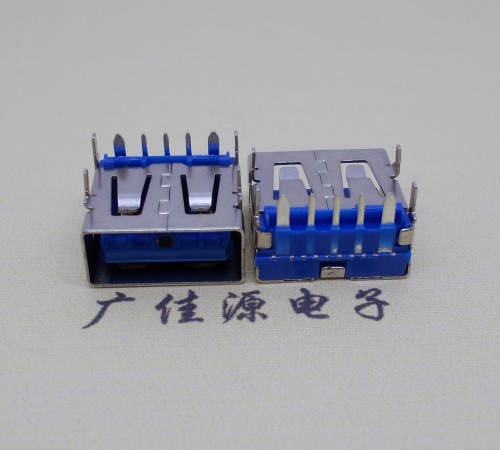 遂宁 USB5安大电流母座 OPPO蓝色胶芯,快速充电接口