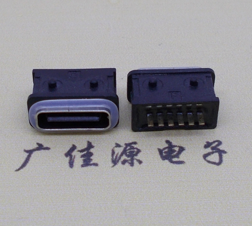 遂宁防水type-c6p母座立式直插带定位住连接器