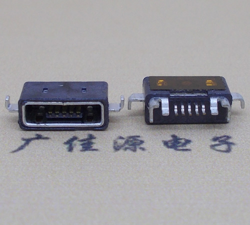 遂宁MICRO USB防水AB型口母头3D图纸封装