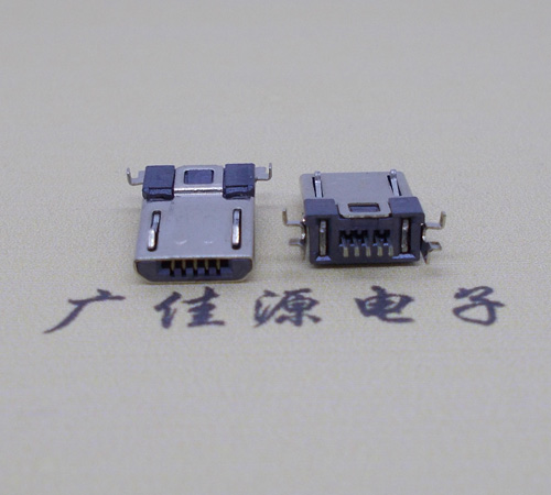 遂宁Micro usb焊板式公头贴片SMT款无弹超薄